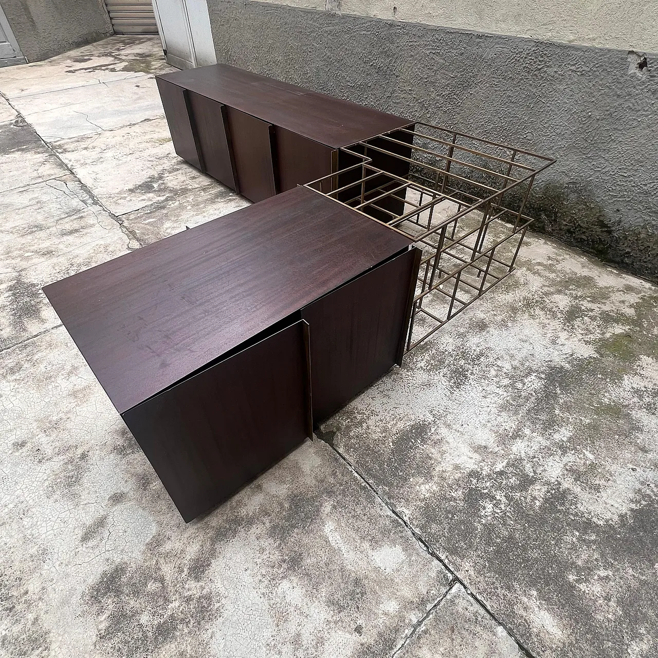 Train corner sculptural sideboard by Alberto Tonni, 1980s 7