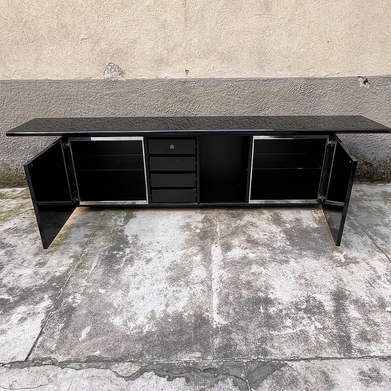 Sheraton sideboard by Giotto Stoppino for Acerbis, 1980s 13