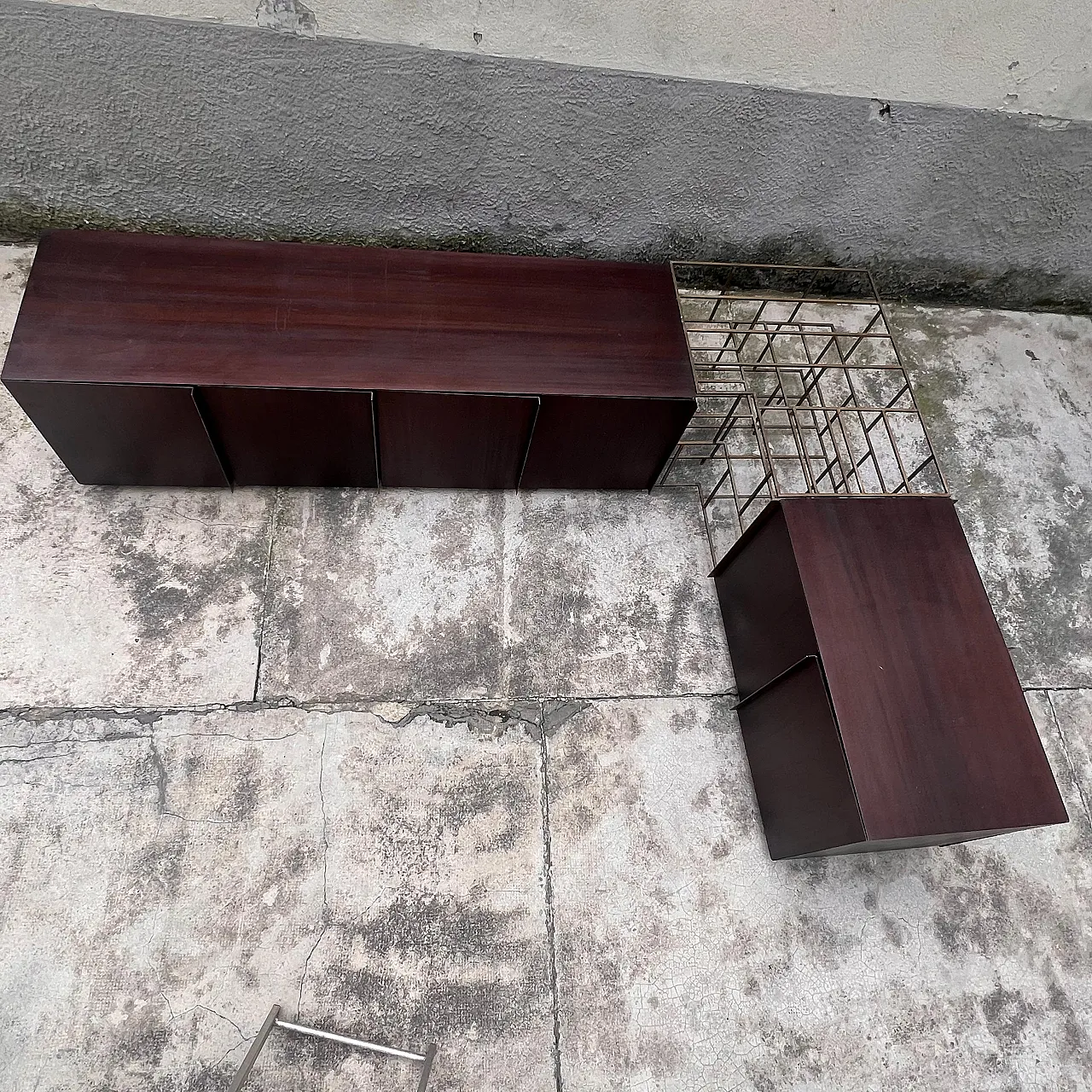 Train corner sculptural sideboard by Alberto Tonni, 1980s 17