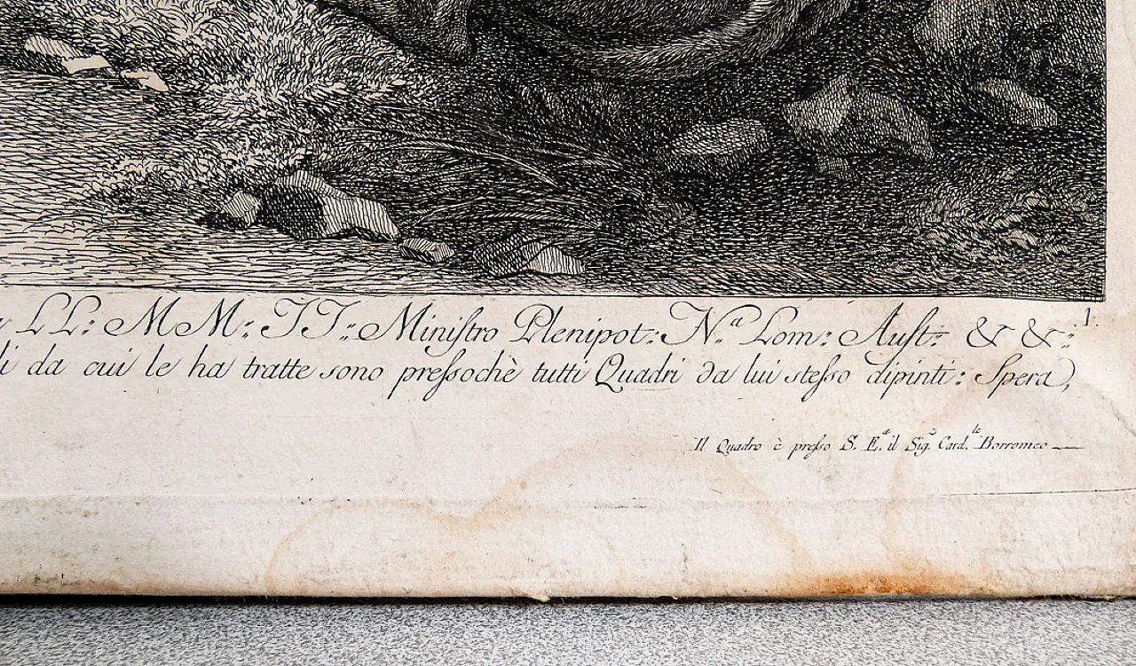 Scena Bucolica di Francesco Londonio, incisione ad acquaforte, '800 9