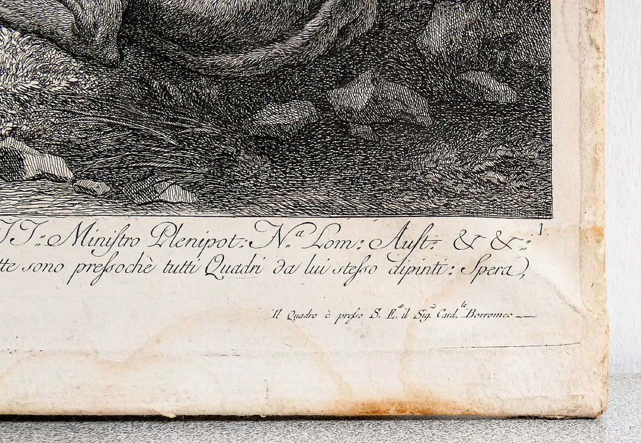 Scena Bucolica di Francesco Londonio, incisione ad acquaforte, '800 10