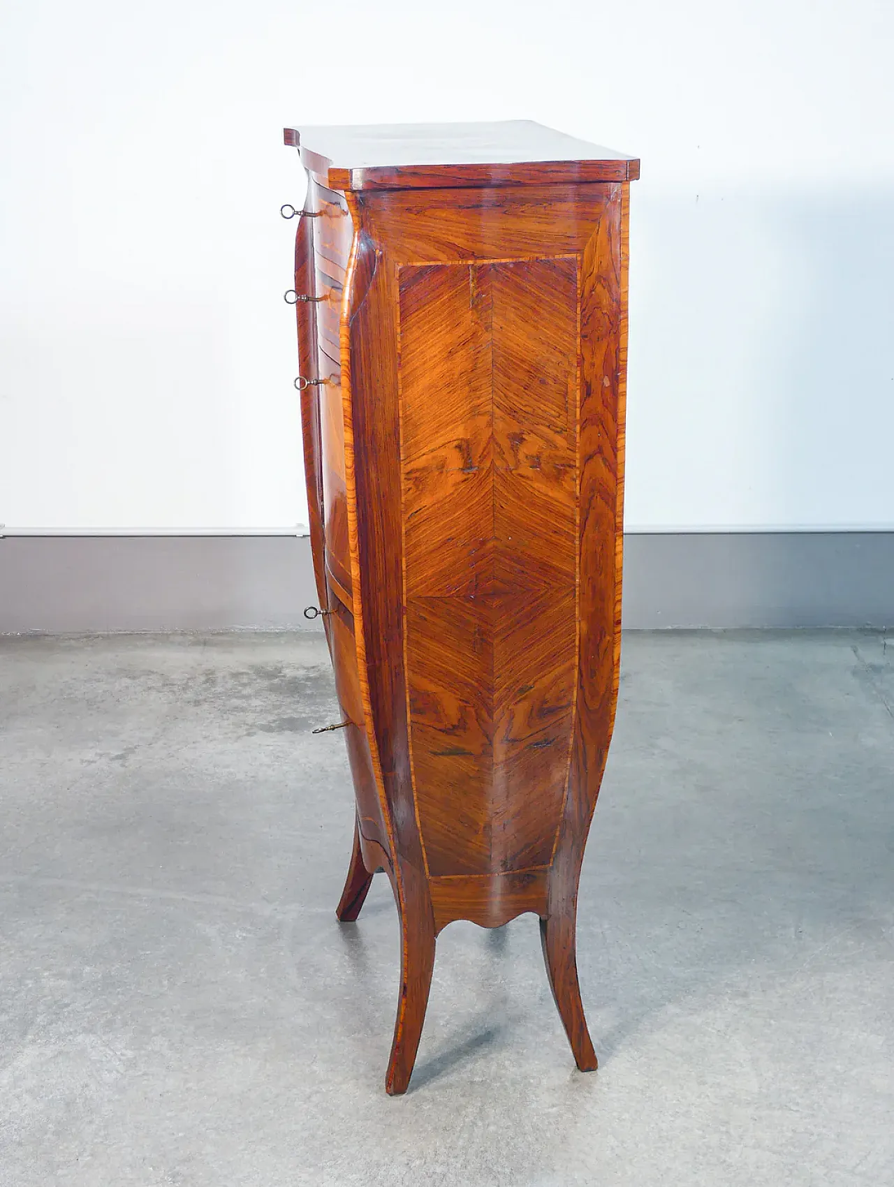 Secretaire, scrittoio Napoleone III con piano a ribalta, fine '800 9