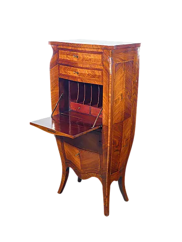 Secretaire, scrittoio Napoleone III con piano a ribalta, fine '800