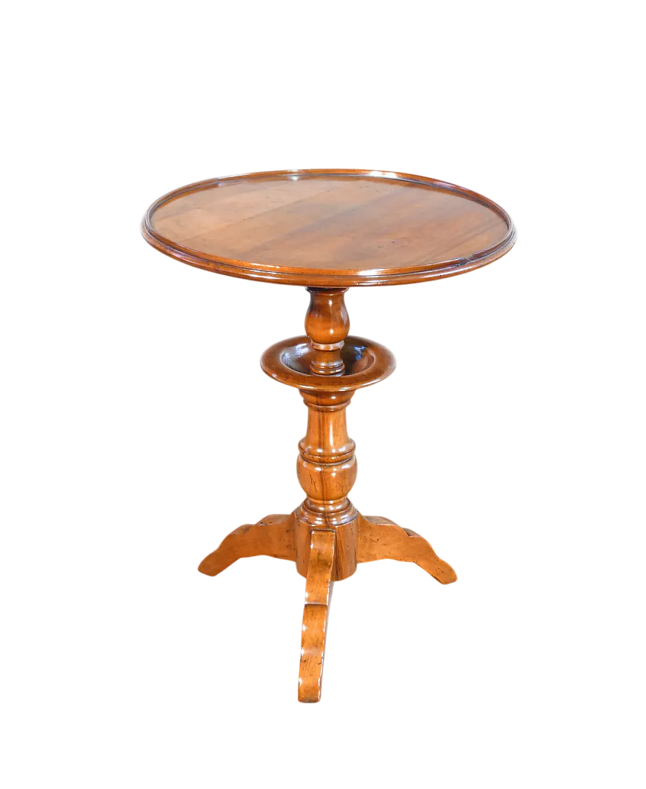 Tavolino di servizio, gueridon in legno massello di noce, '800 7