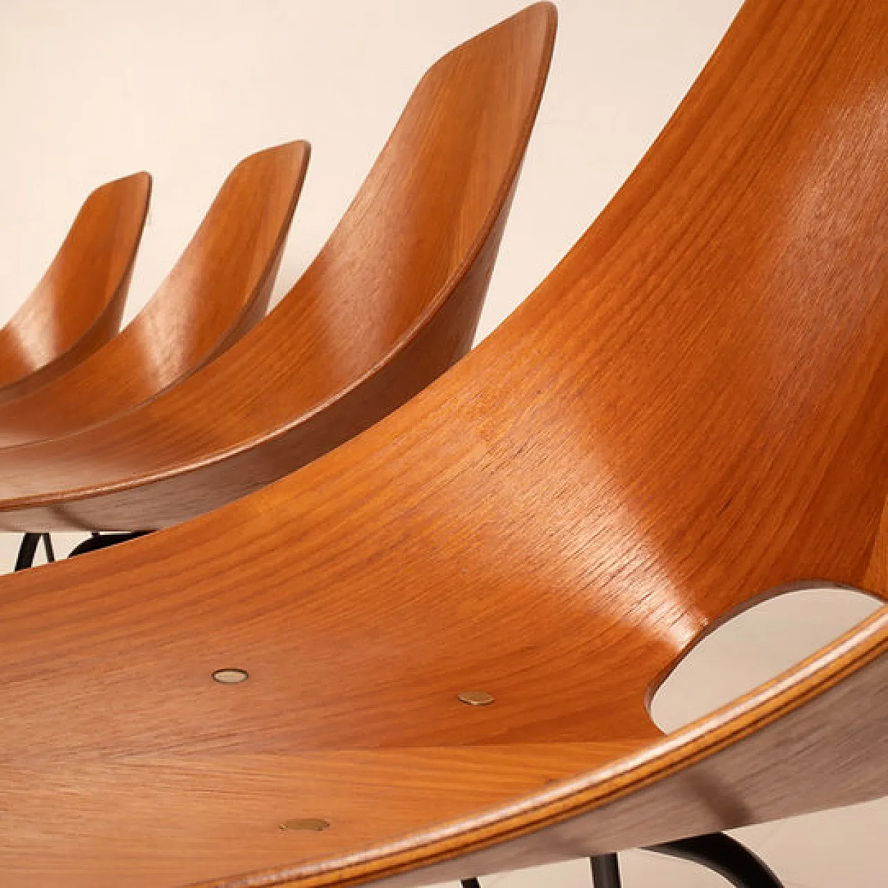 4 Medea Chairs by Vittorio Nobili for Fratelli Tagliabue, 1950s 1