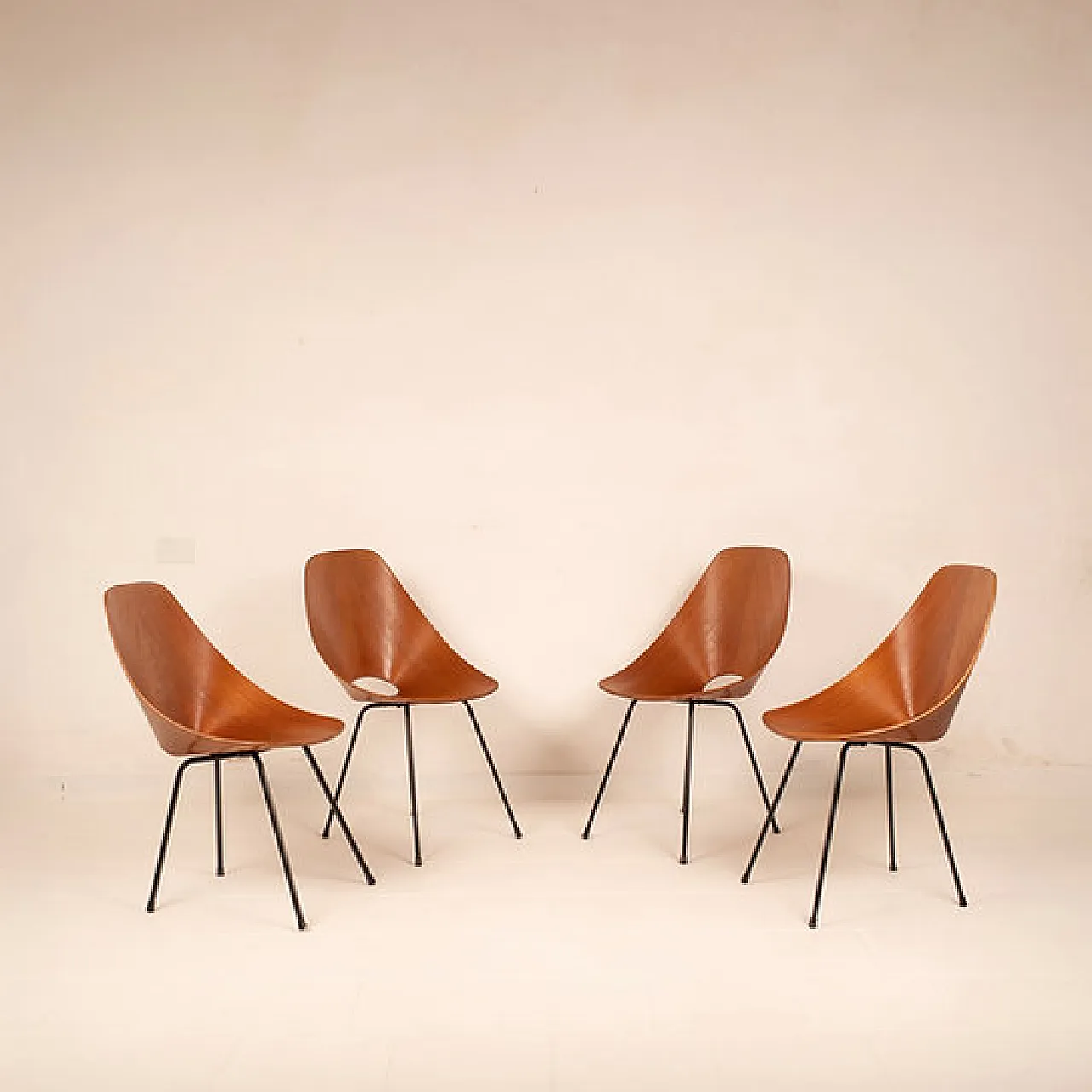 4 Medea Chairs by Vittorio Nobili for Fratelli Tagliabue, 1950s 10