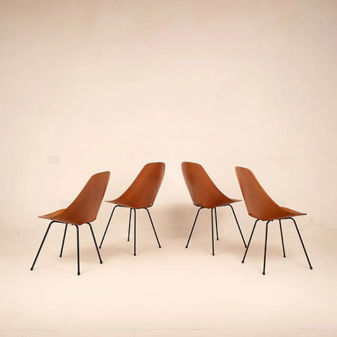 4 Medea Chairs by Vittorio Nobili for Fratelli Tagliabue, 1950s 15
