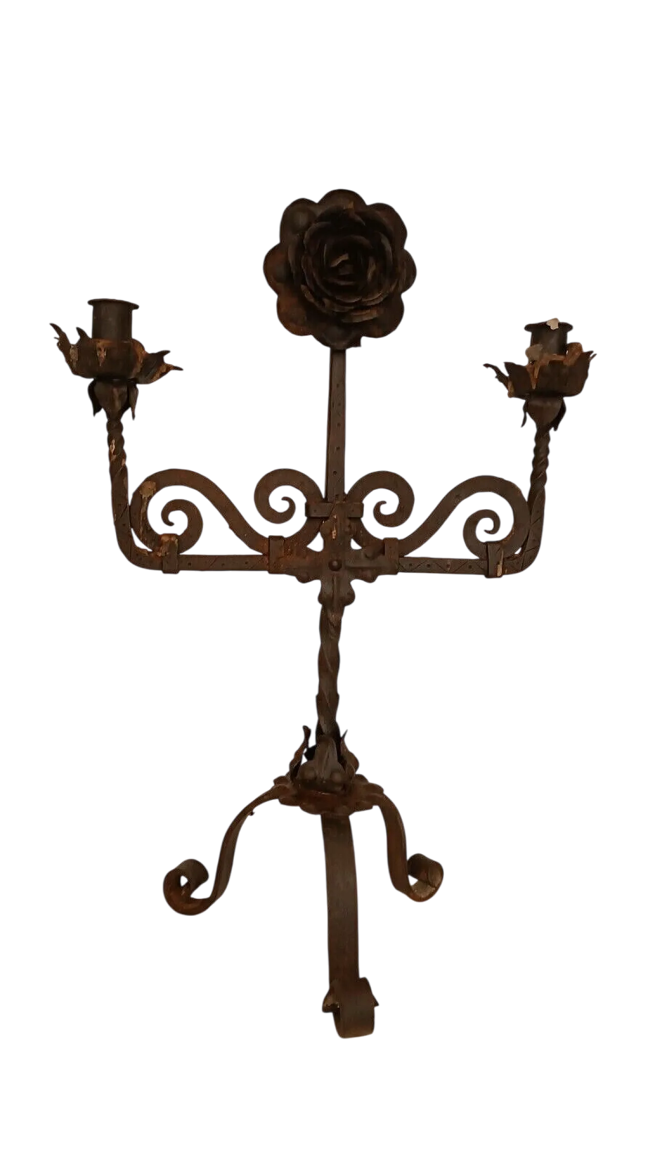 Candeliere in ferro battuto, '700 11