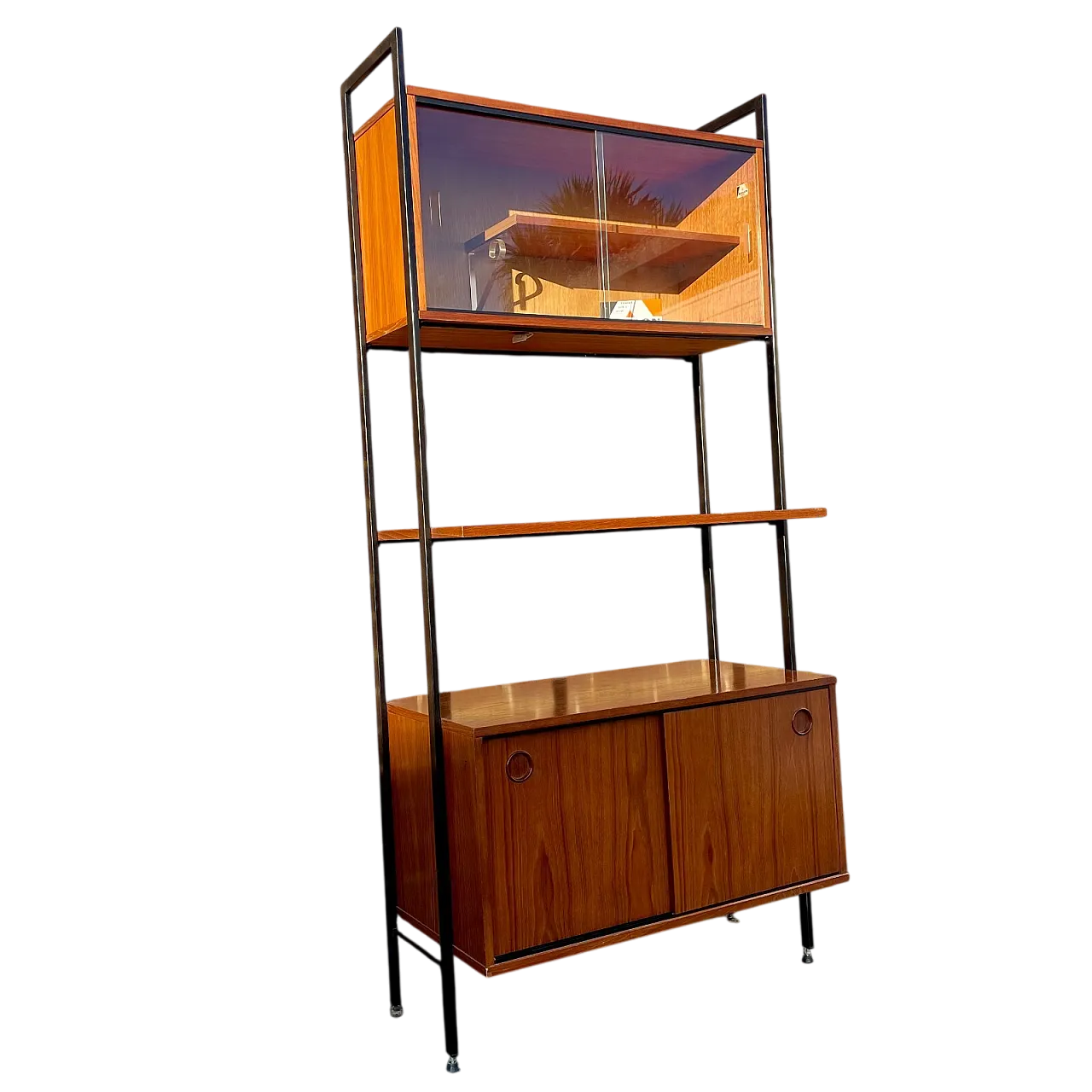 Avalon Ladderax modular teak reak shelf, 1960s 12
