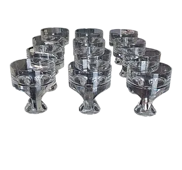 12 whisky glasses Kristall Krisla by Taddei Sistini, 1960s