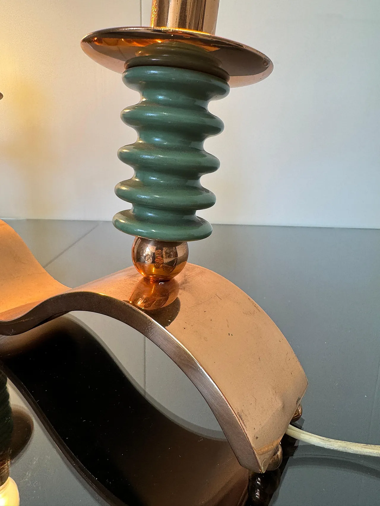 Three-light table lamp, 1940s 7