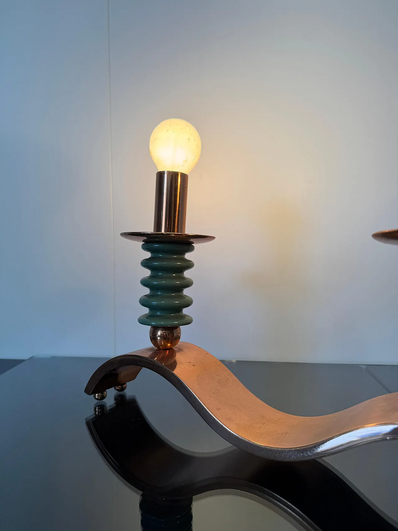 Three-light table lamp, 1940s 9