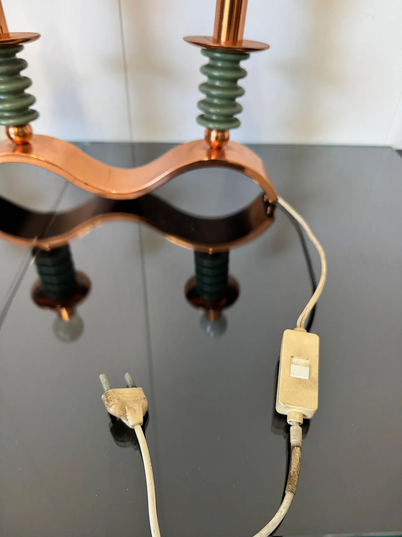 Three-light table lamp, 1940s 13