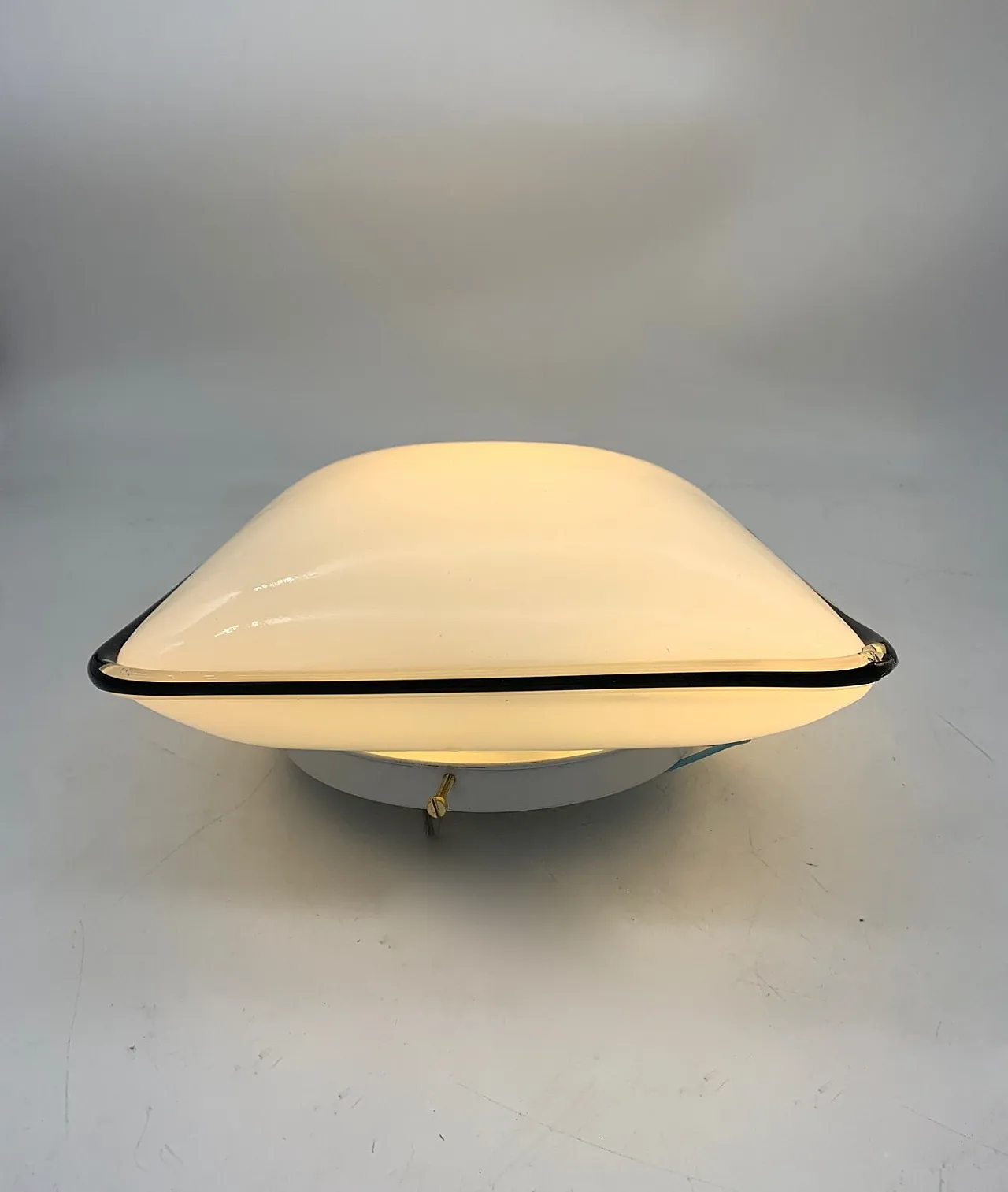 Murano glass wall lamp attributed to Venini, 1970s 1