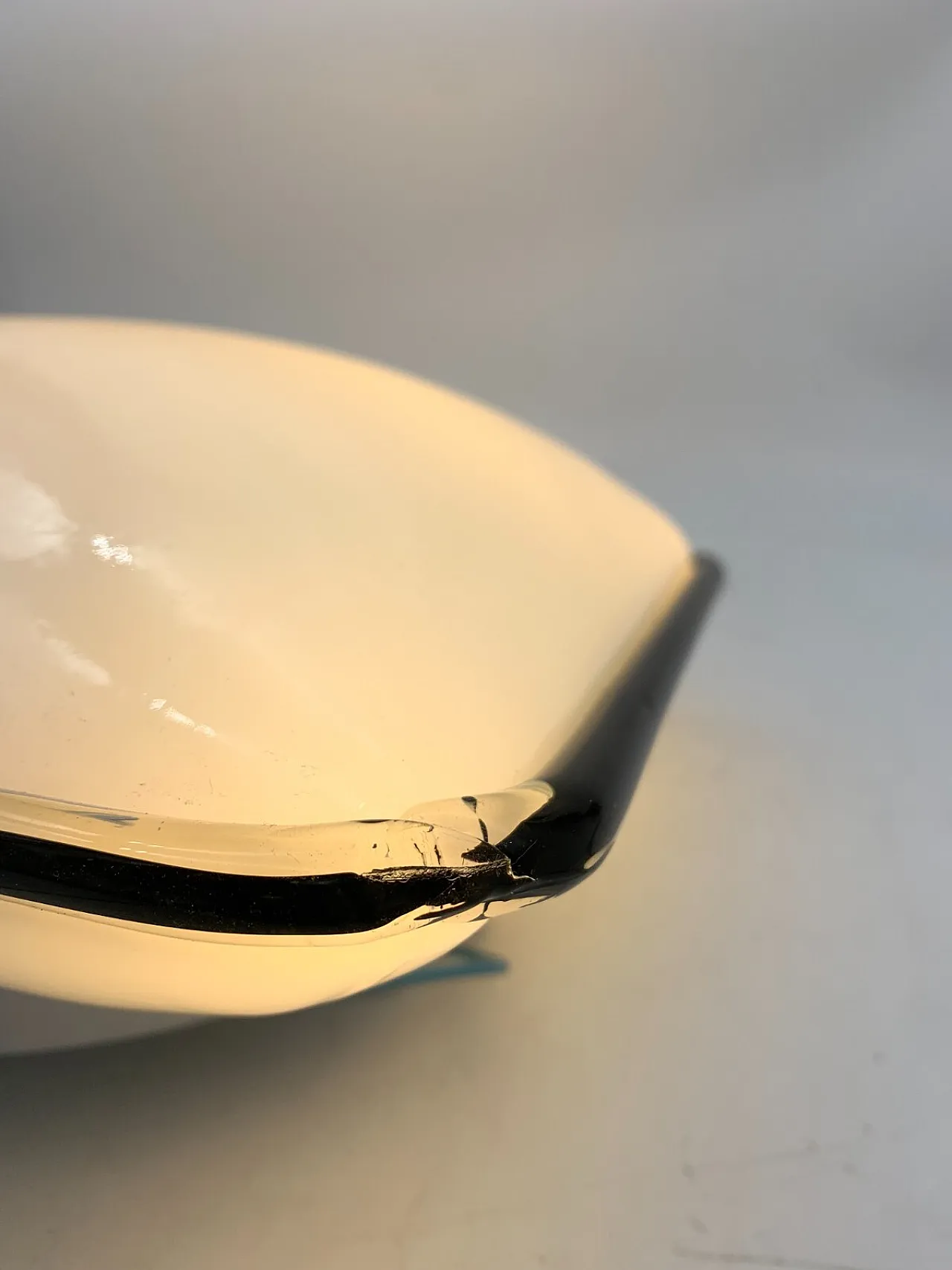 Murano glass wall lamp attributed to Venini, 1970s 2