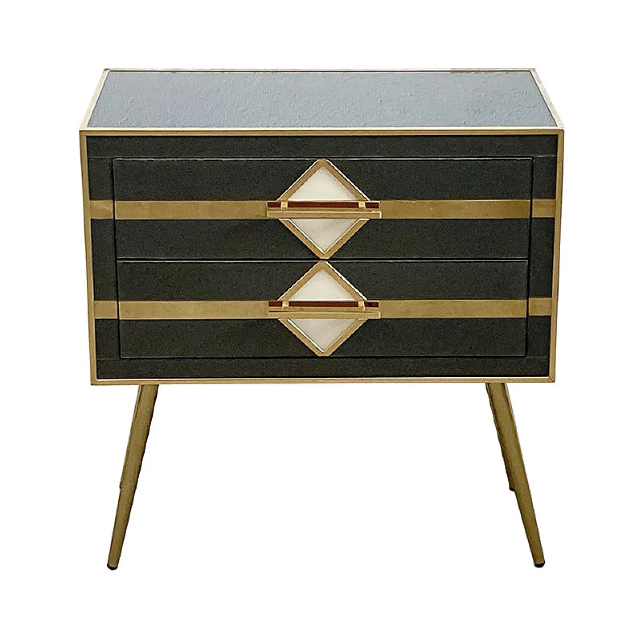 Cassettiera in vetro di Murano, anni '90 1