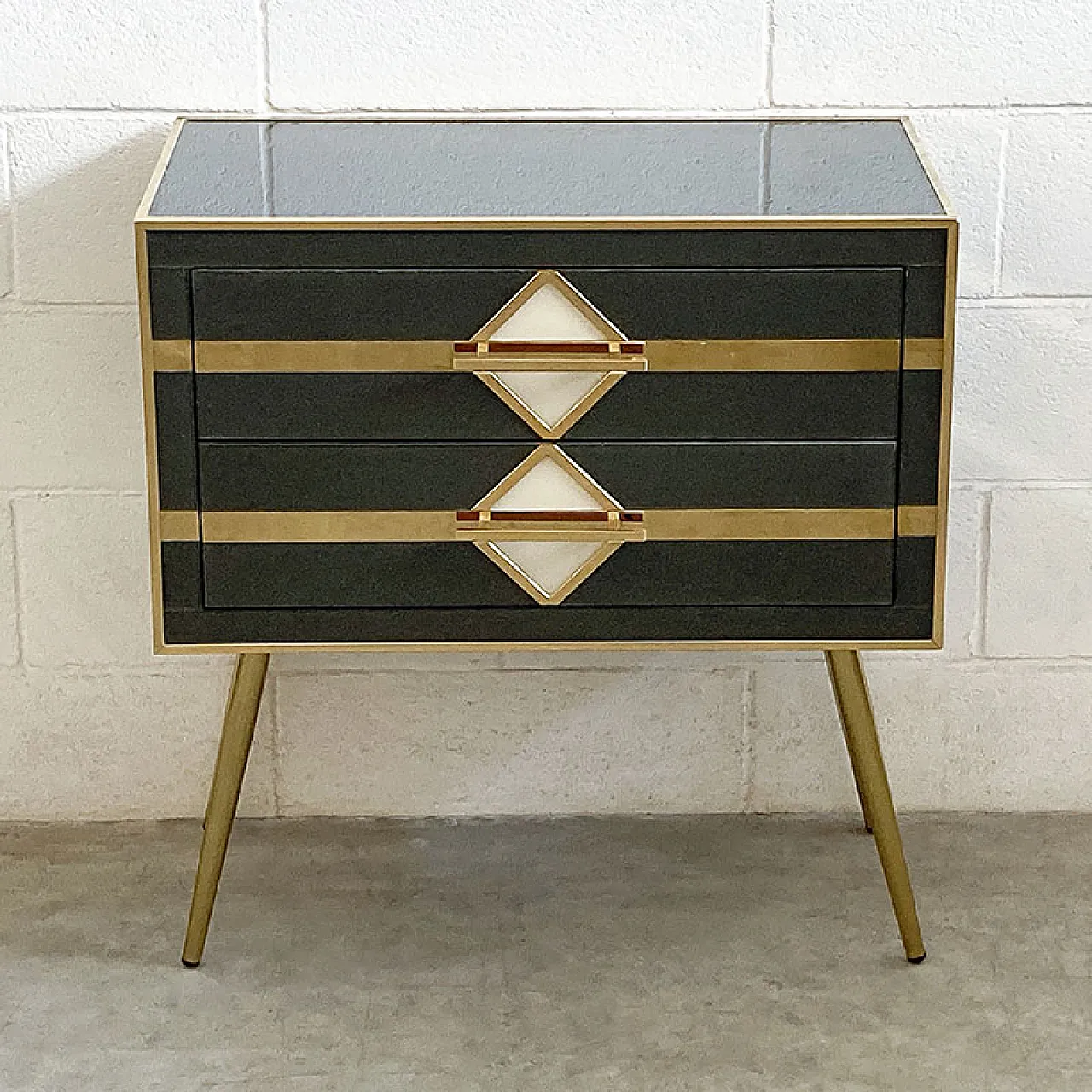 Cassettiera in vetro di Murano, anni '90 2