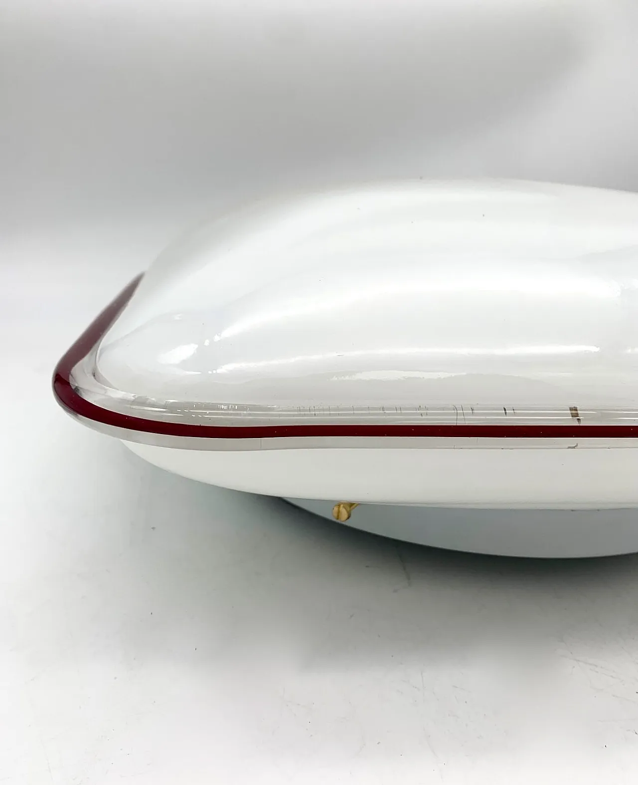 Coppia di plafoniere in vetro di Murano attribuite a Venini, anni '70 3