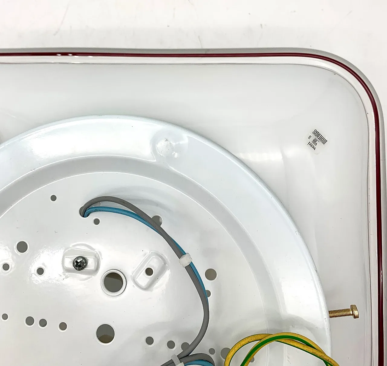 Coppia di plafoniere in vetro di Murano attribuite a Venini, anni '70 4