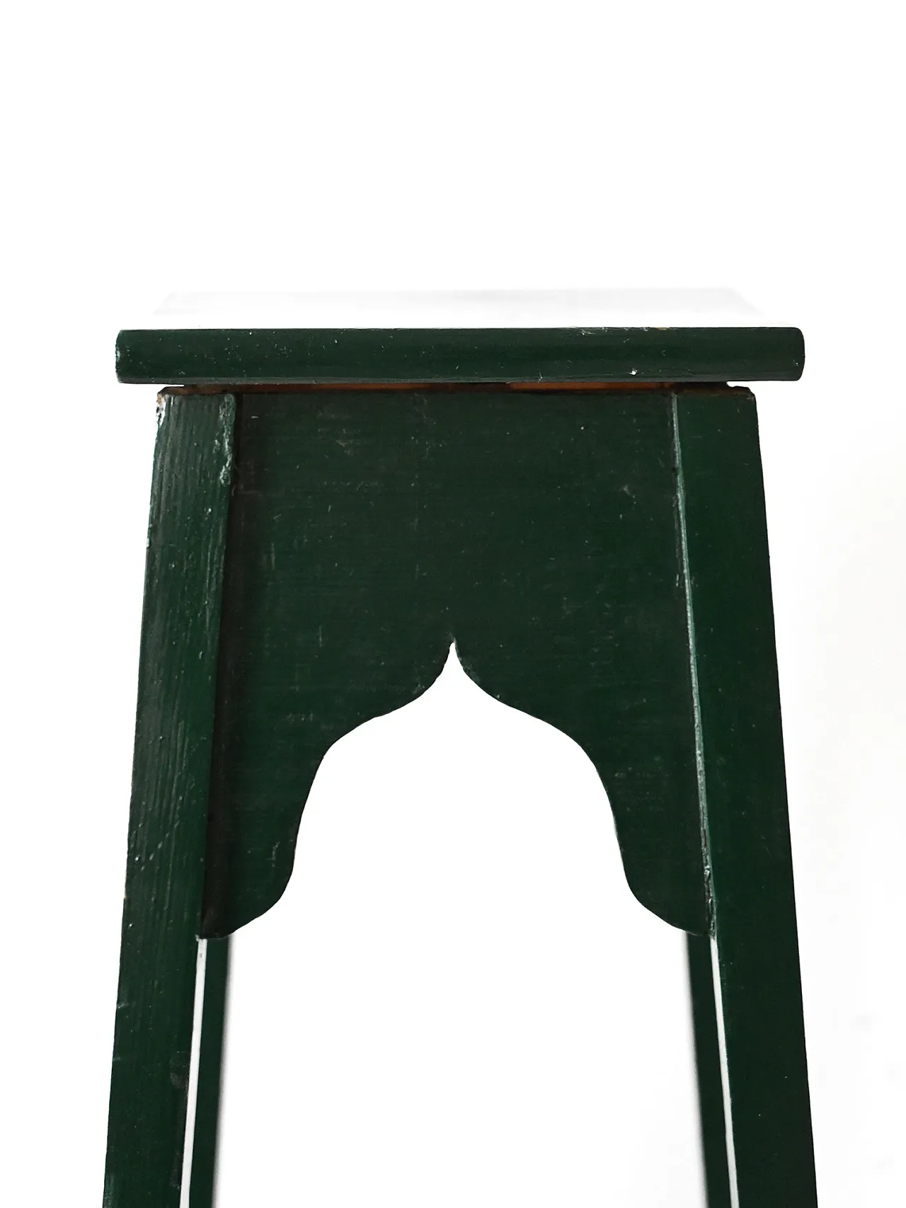Piedistallo svedese in legno dipinto verde, anni '60 3