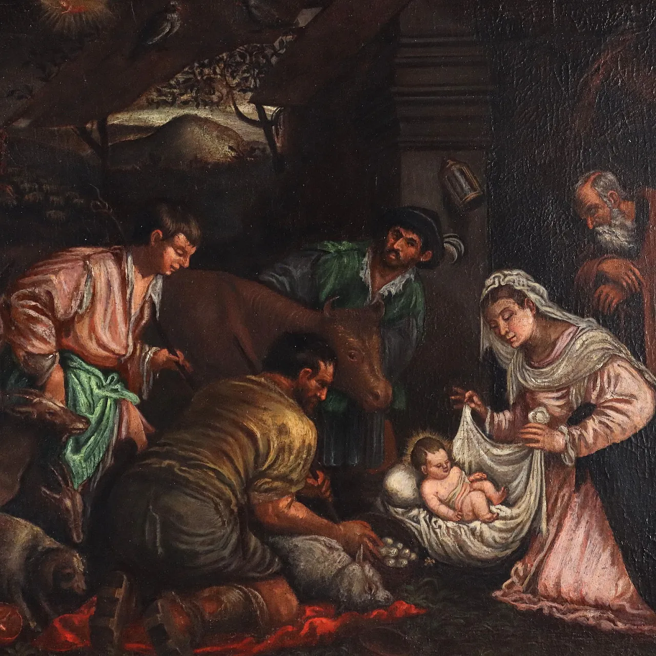 Dipinto della Bottega di Francesco Bassano, olio su tela, '500 3