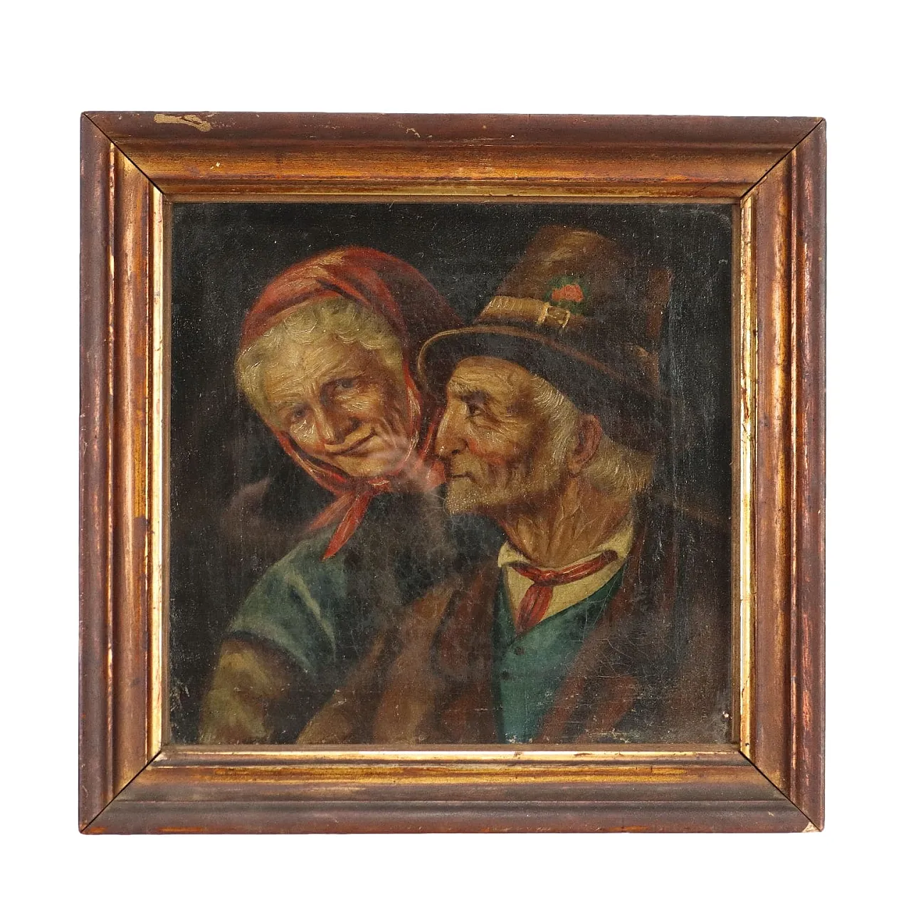 Portrait of an Elderly Couple, oil on canvas, 19th century 1