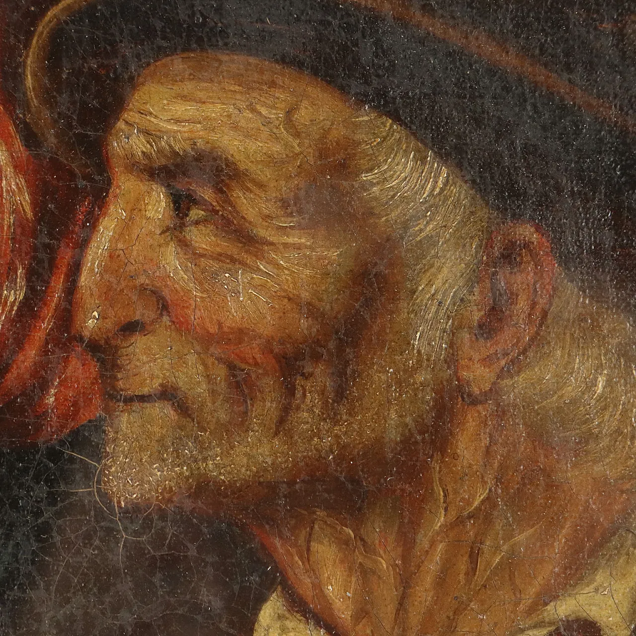 Portrait of an Elderly Couple, oil on canvas, 19th century 4