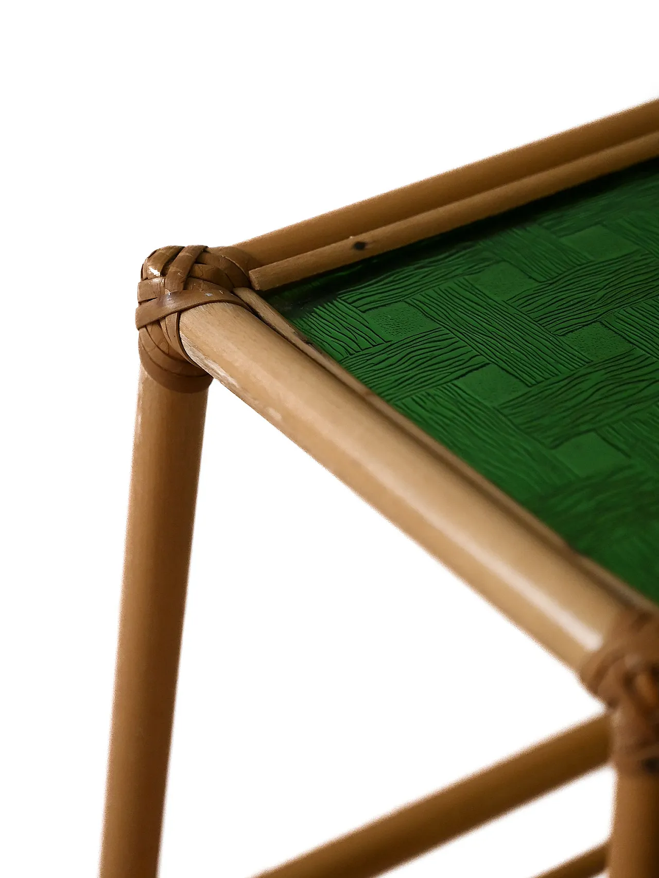 Alzatina porta vaso in bambù, anni '60 4