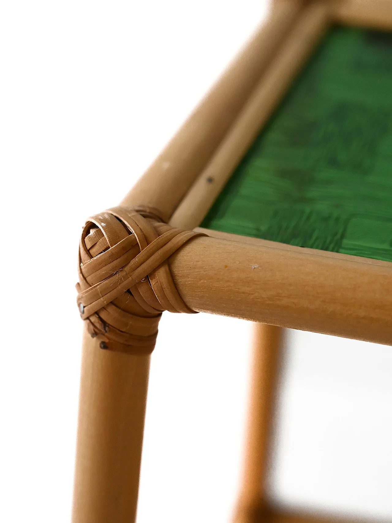 Alzatina porta vaso in bambù, anni '60 6