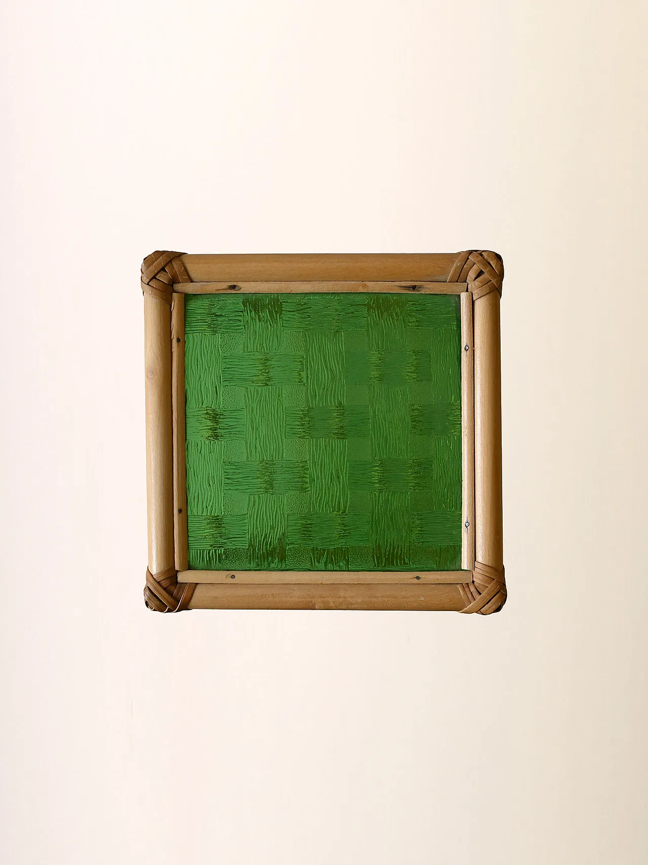 Alzatina porta vaso in bambù, anni '60 8