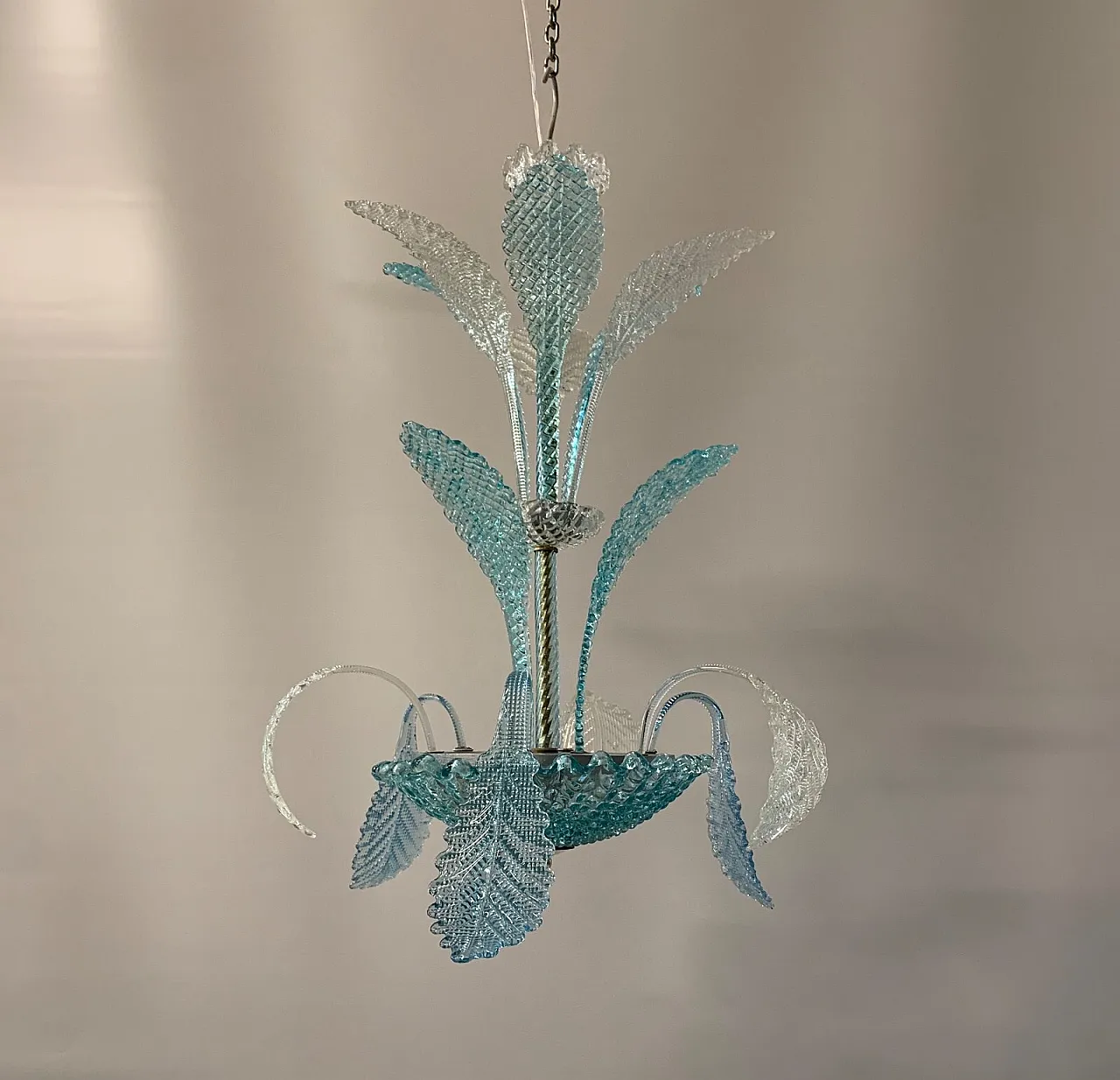 Lampadario Medusa in vetro di Murano attribuito a Seguso, fine '900 1