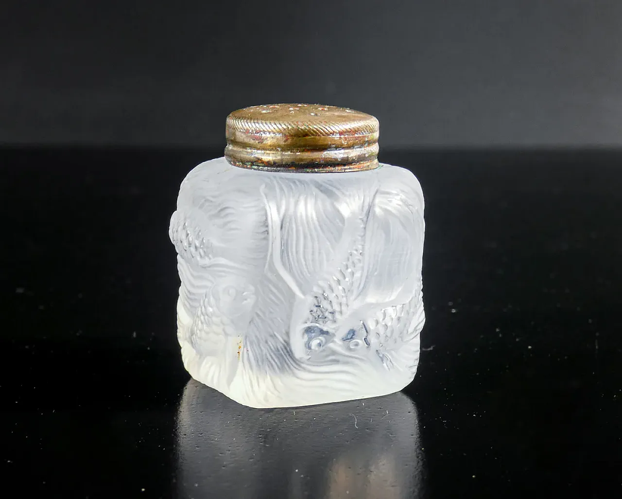 Saliera e pepiera in vetro, primo '900 3