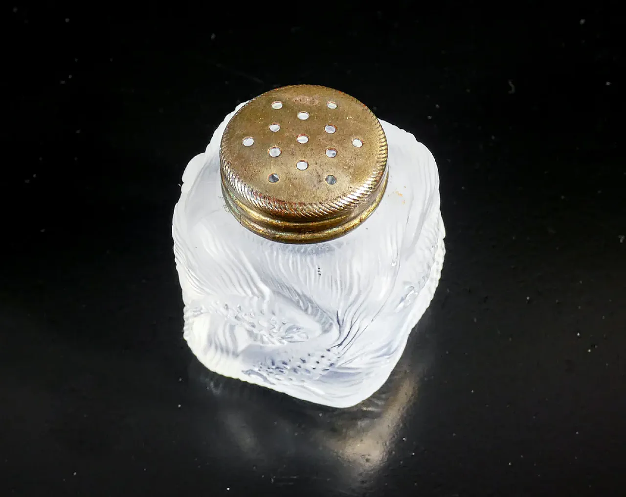 Saliera e pepiera in vetro, primo '900 7