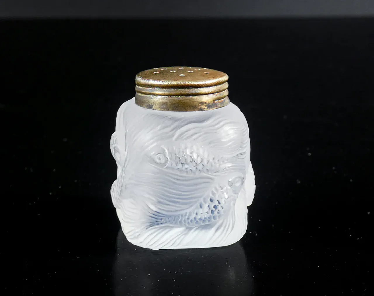 Saliera e pepiera in vetro, primo '900 10