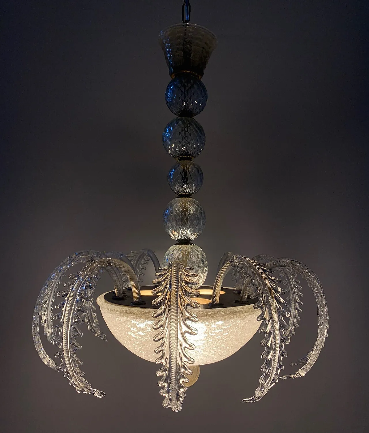 Medusa chandelier in Murano glass attributed to Seguso, 1950s 2