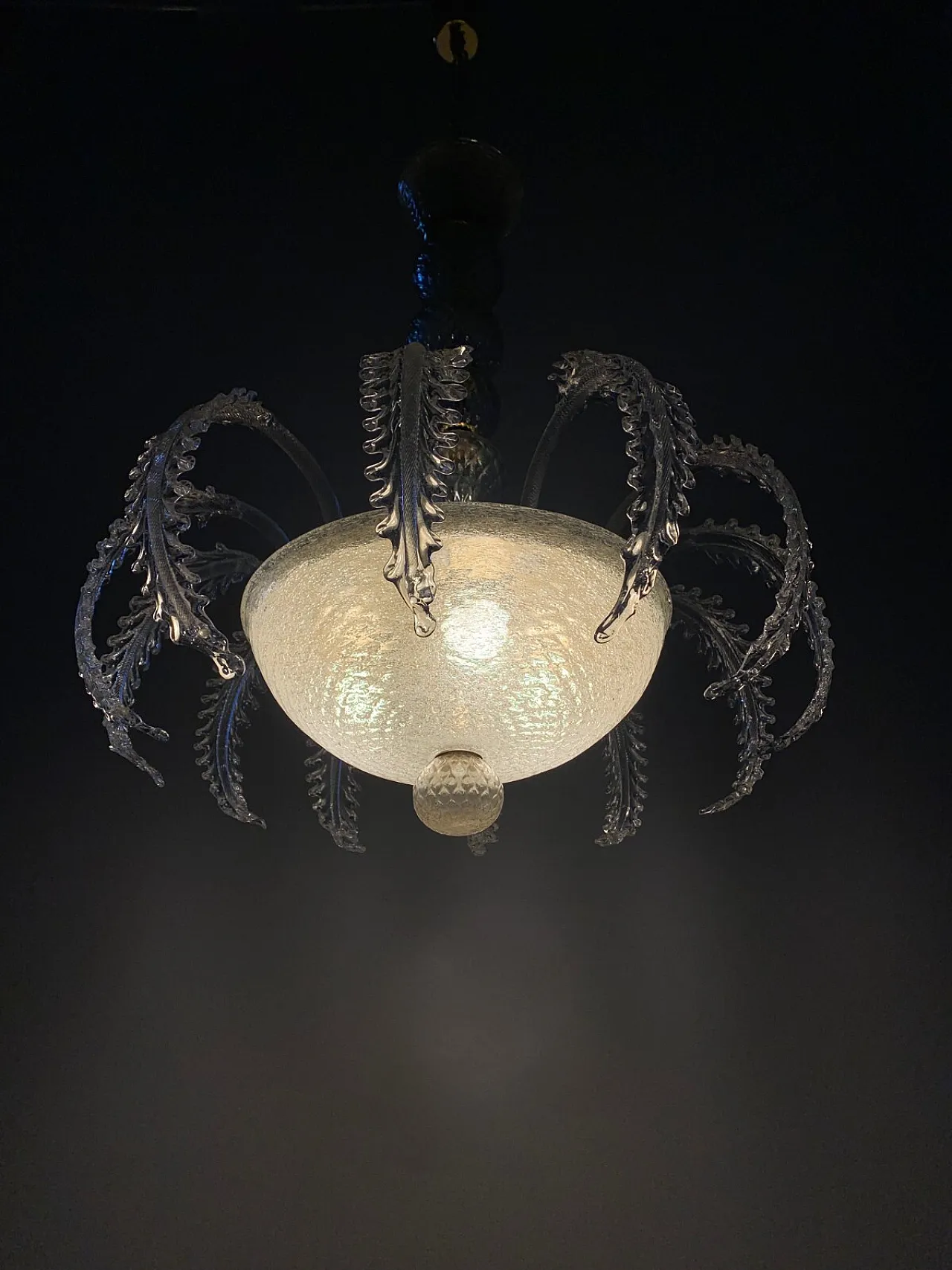 Medusa chandelier in Murano glass attributed to Seguso, 1950s 3