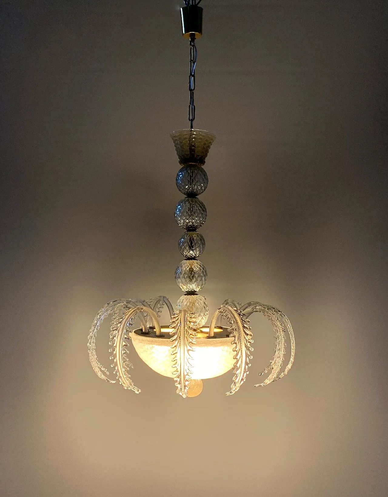 Medusa chandelier in Murano glass attributed to Seguso, 1950s 7