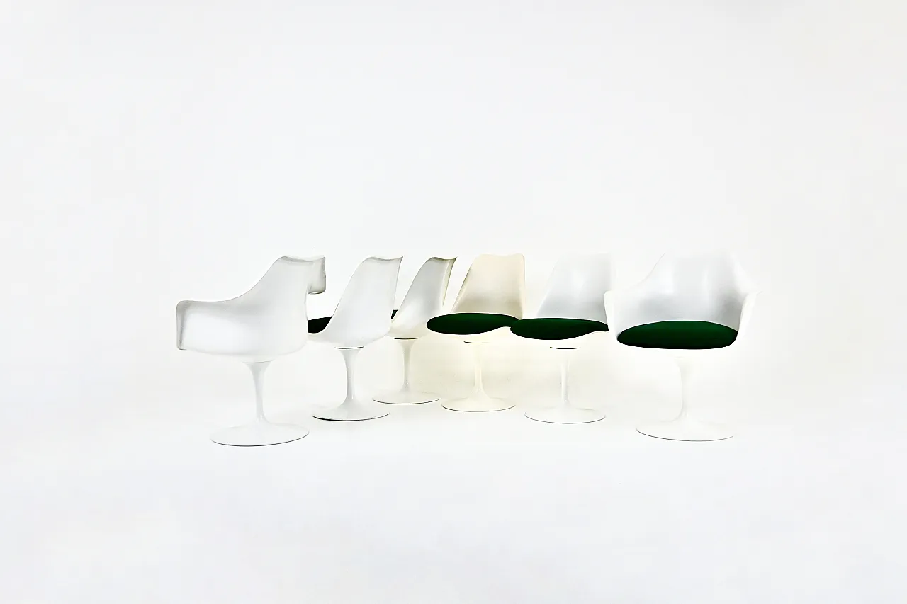 Tulip Dining Chairs by Eero Saarinen for Knoll International, 1970s, S 1