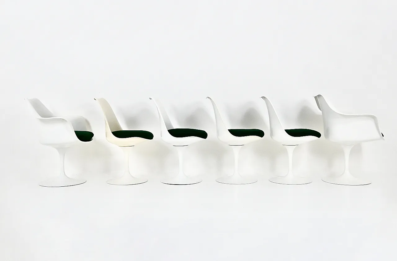 Tulip Dining Chairs by Eero Saarinen for Knoll International, 1970s, S 4
