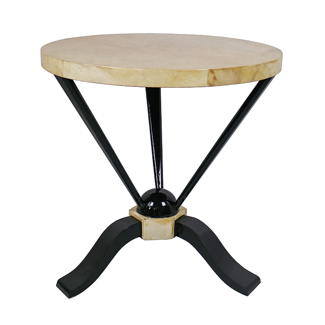 Tavolino basso stile decò, anni '90 2