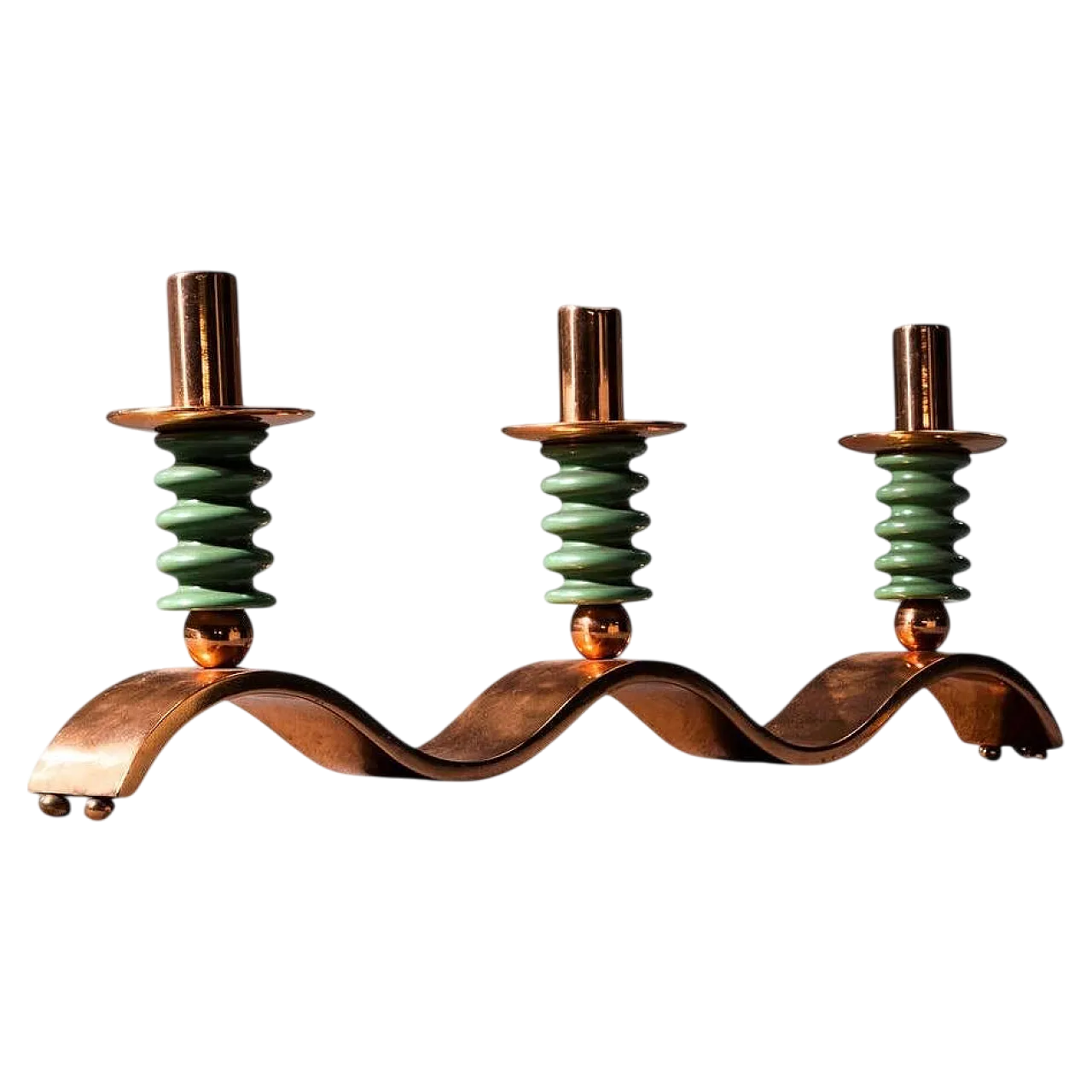 Three-light table lamp, 1940s 19