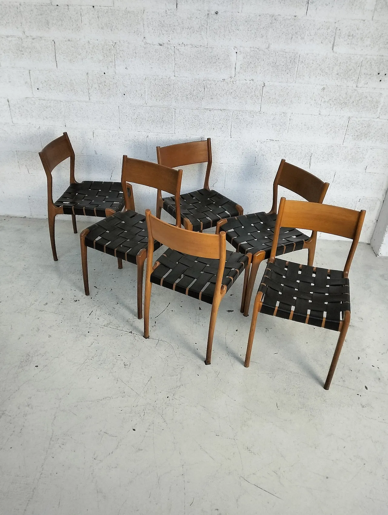 6 sedie modello 993 dello Studio TiPi per Montina, anni '60 6