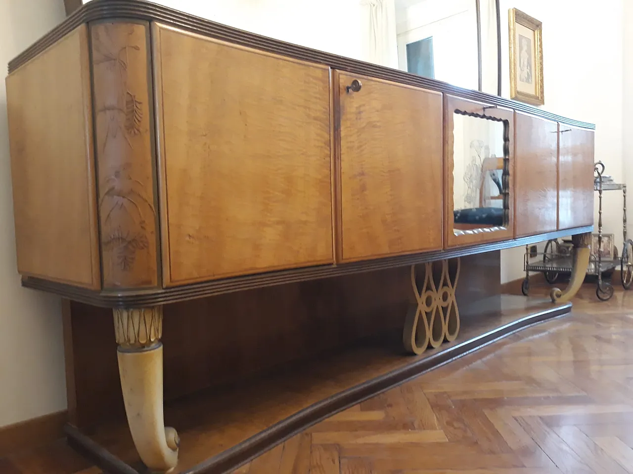 Set SALA PRANZO COMPLETA e originale di Vittorio DASSI, anni 1935/1940 4