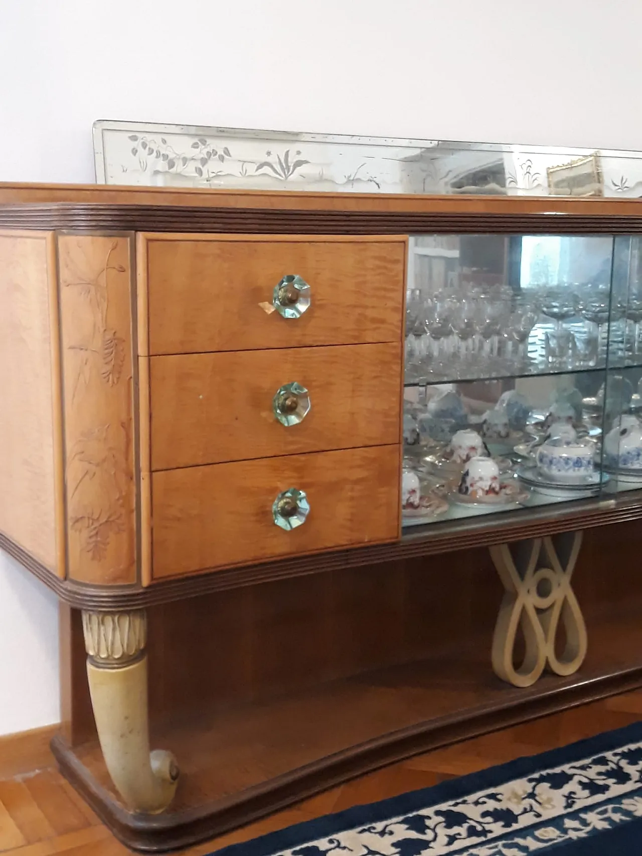 Set SALA PRANZO COMPLETA e originale di Vittorio DASSI, anni 1935/1940 10