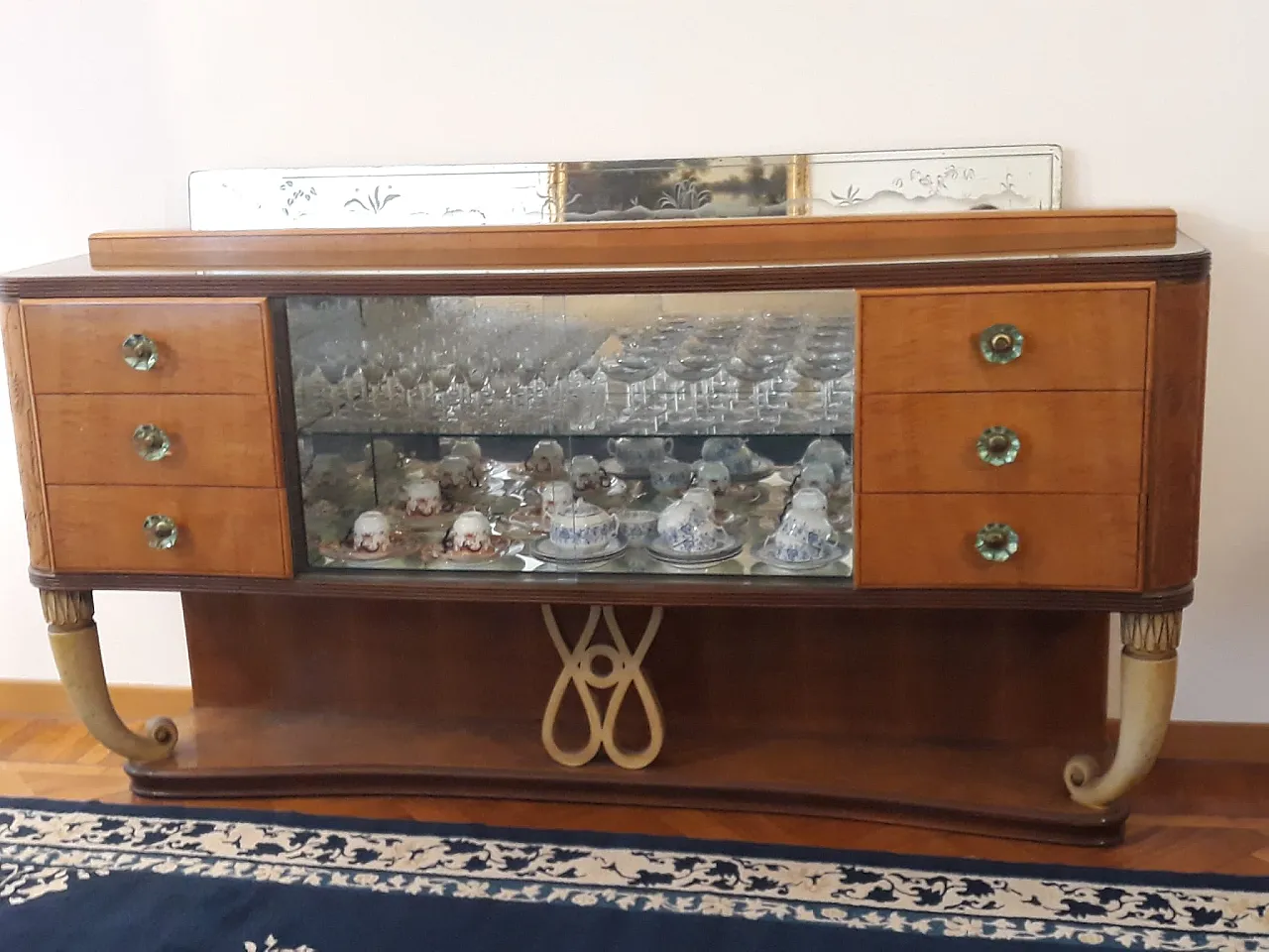 Set SALA PRANZO COMPLETA e originale di Vittorio DASSI, anni 1935/1940 34