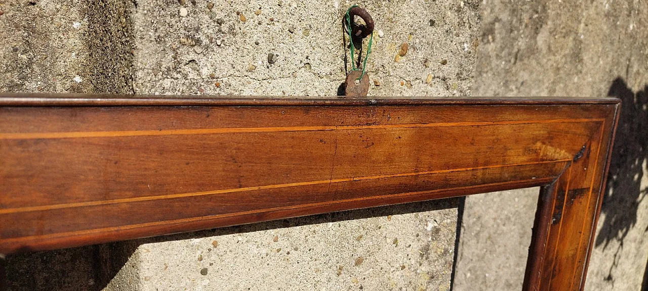 Cornice in legno di noce filettata, '800 2