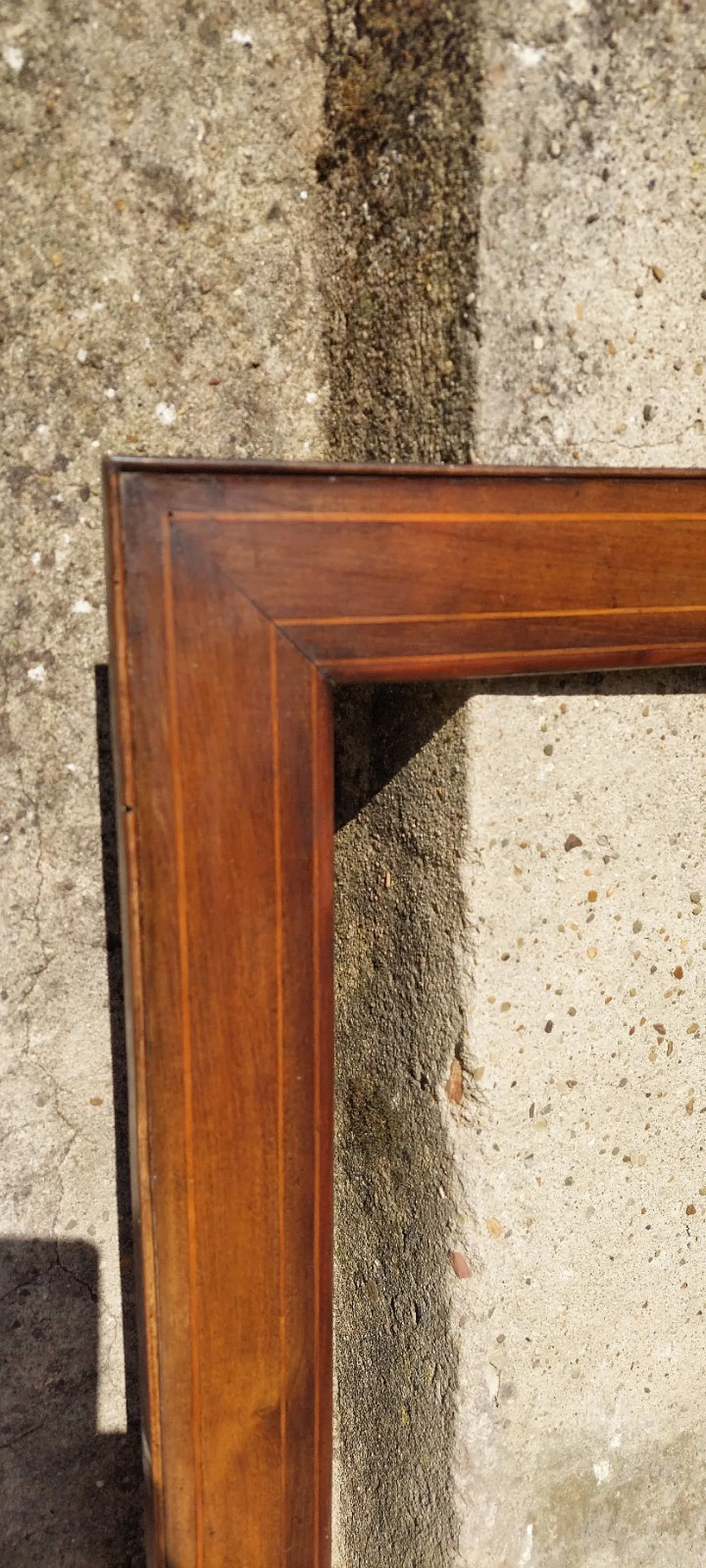 Cornice in legno di noce filettata, '800 3