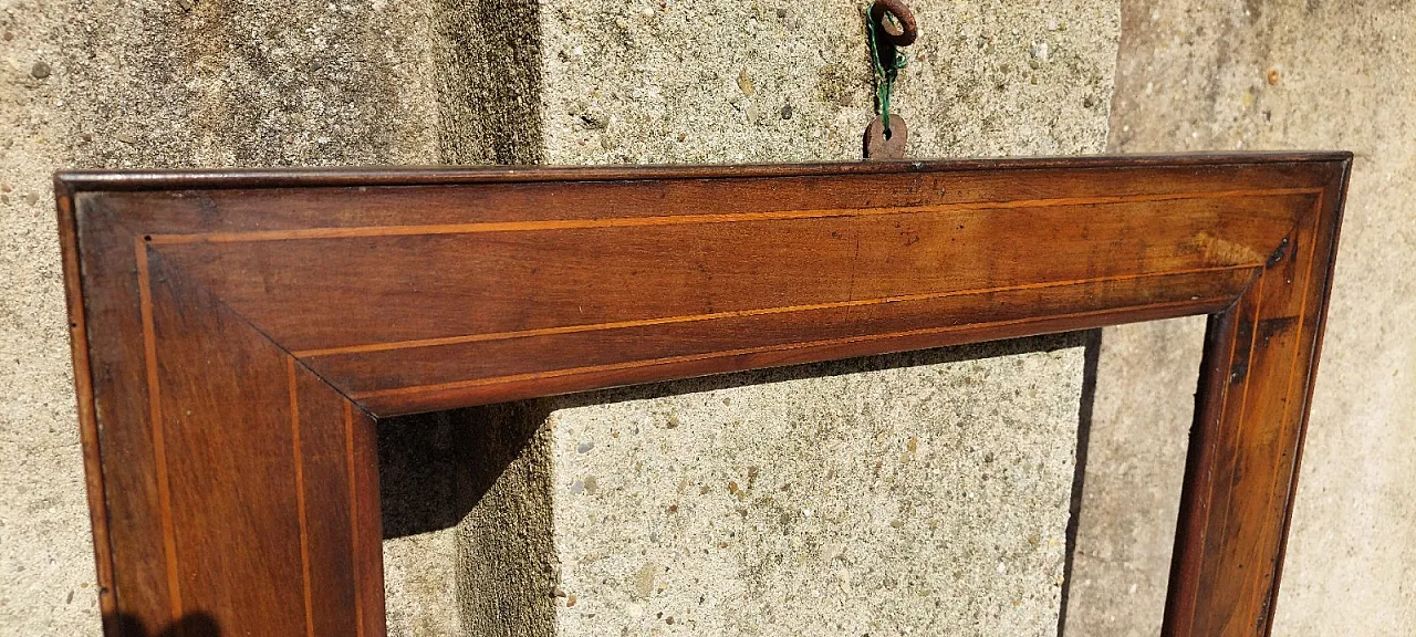 Cornice in legno di noce filettata, '800 4