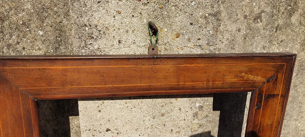 Cornice in legno di noce filettata, '800 9