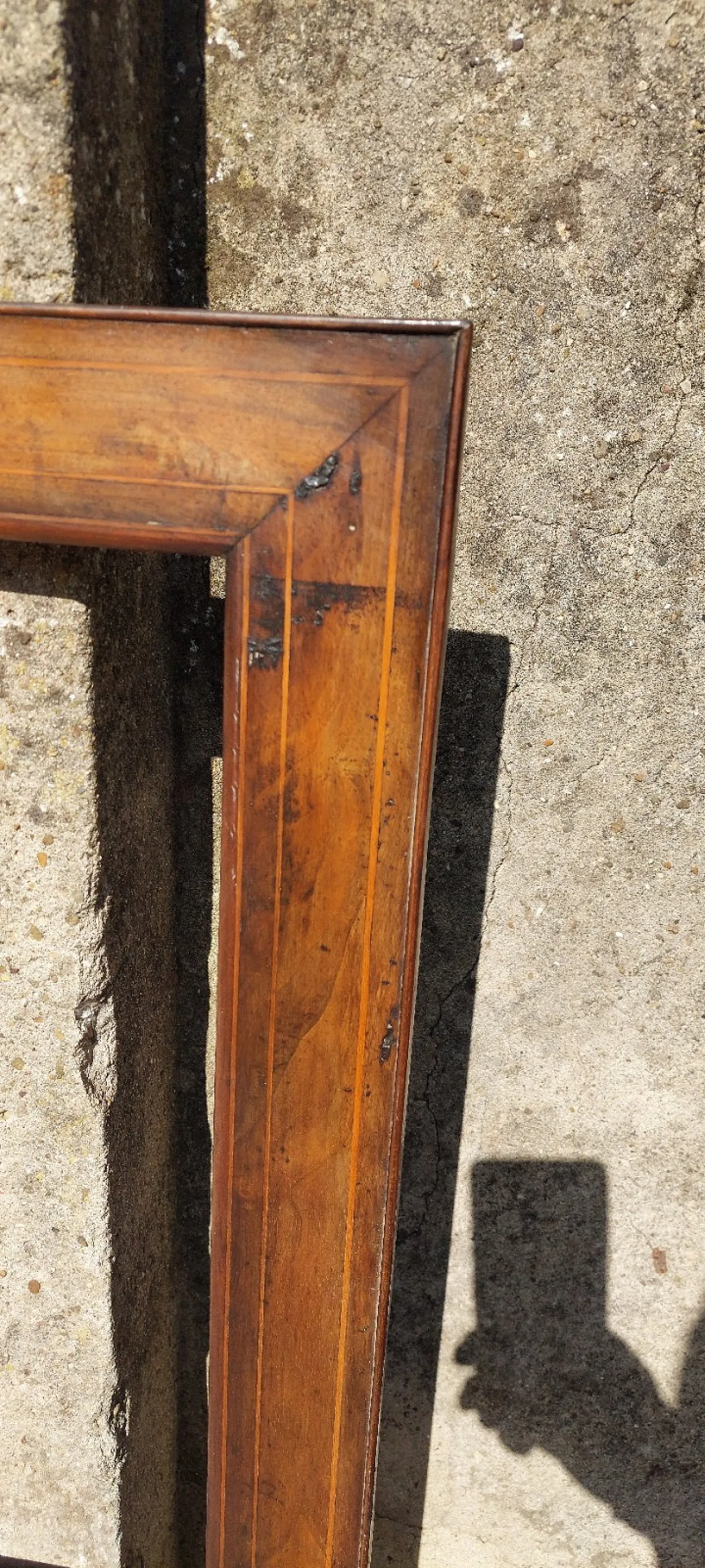 Cornice in legno di noce filettata, '800 10